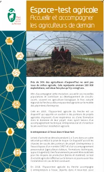 ESPACE-TEST AGRICOLE - ACCUEILLIR ET ACCOMPAGNER LES AGRICULTEURS DE DEMAIN