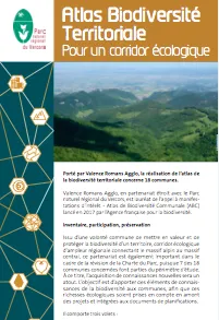 ATLAS BIODIVERSITE TERRITORIALE - POUR UN CORRIDOR ÉCOLOGIQUE