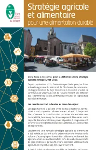STRATÉGIE AGRICOLE ET ALIMENTAIRE - POUR UNE ALIMENTATION DURABLE