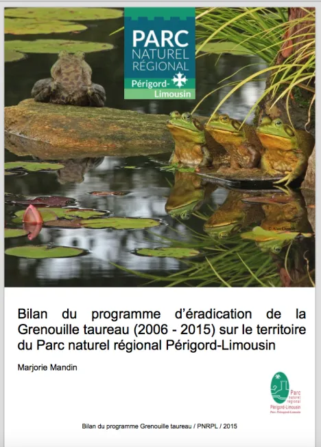 Bilan du programme d'éradication de la Grenouille taureau (2006/2015)
