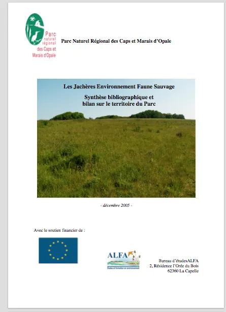 Les jachères environnement faune sauvage