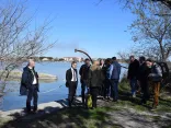 Visite de Michaël Weber et Eric Brua dans le Parc naturel régional de Camargue avec le Président du Parc, Patrick de Carolis