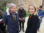 Venue de la secrétaire d'Etat Bérangère Couillard au Parc de la Brenne le 2 février 2023