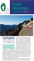 Projet alimentaire territorial GR20, panneau du marché aux initiatives 2022