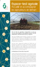 ESPACE-TEST AGRICOLE - ACCUEILLIR ET ACCOMPAGNER LES AGRICULTEURS DE DEMAIN