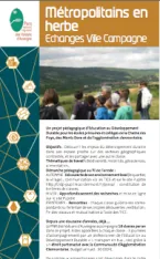 METROPOLITAINS EN HERBE - ECHANGES VILLE CAMPAGNE