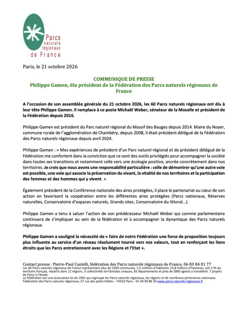 CP - Nouveau président FPNRF