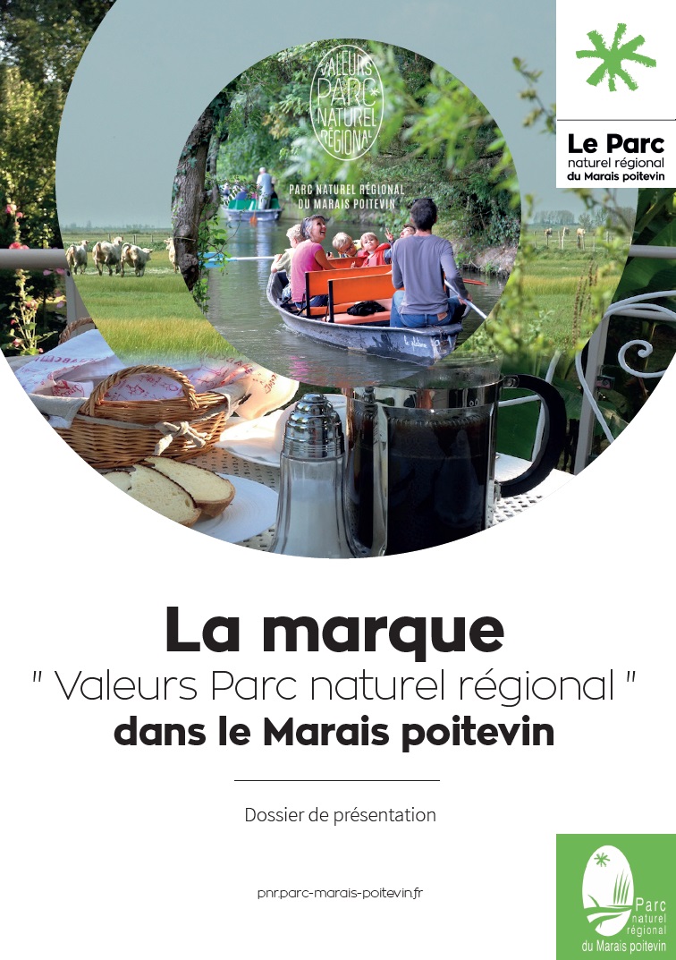 Document de présentation de la marque Valeurs Parc naturel régional dans le Marais poitevin