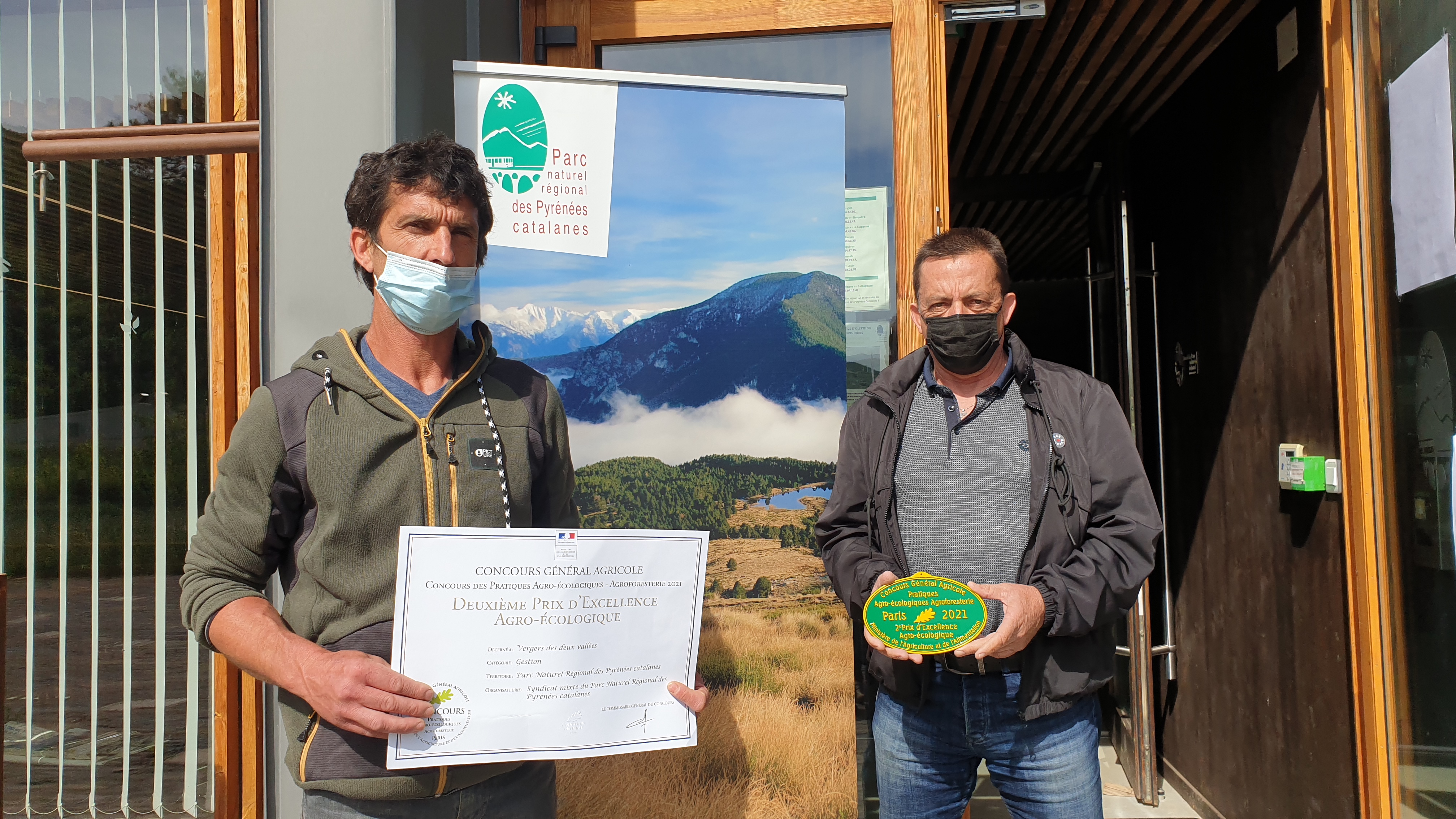 2eme prix a été attribué aux Vergers des Deux Vallées situés à Eus dans le Parc naturel régional des Pyrénées catalanes