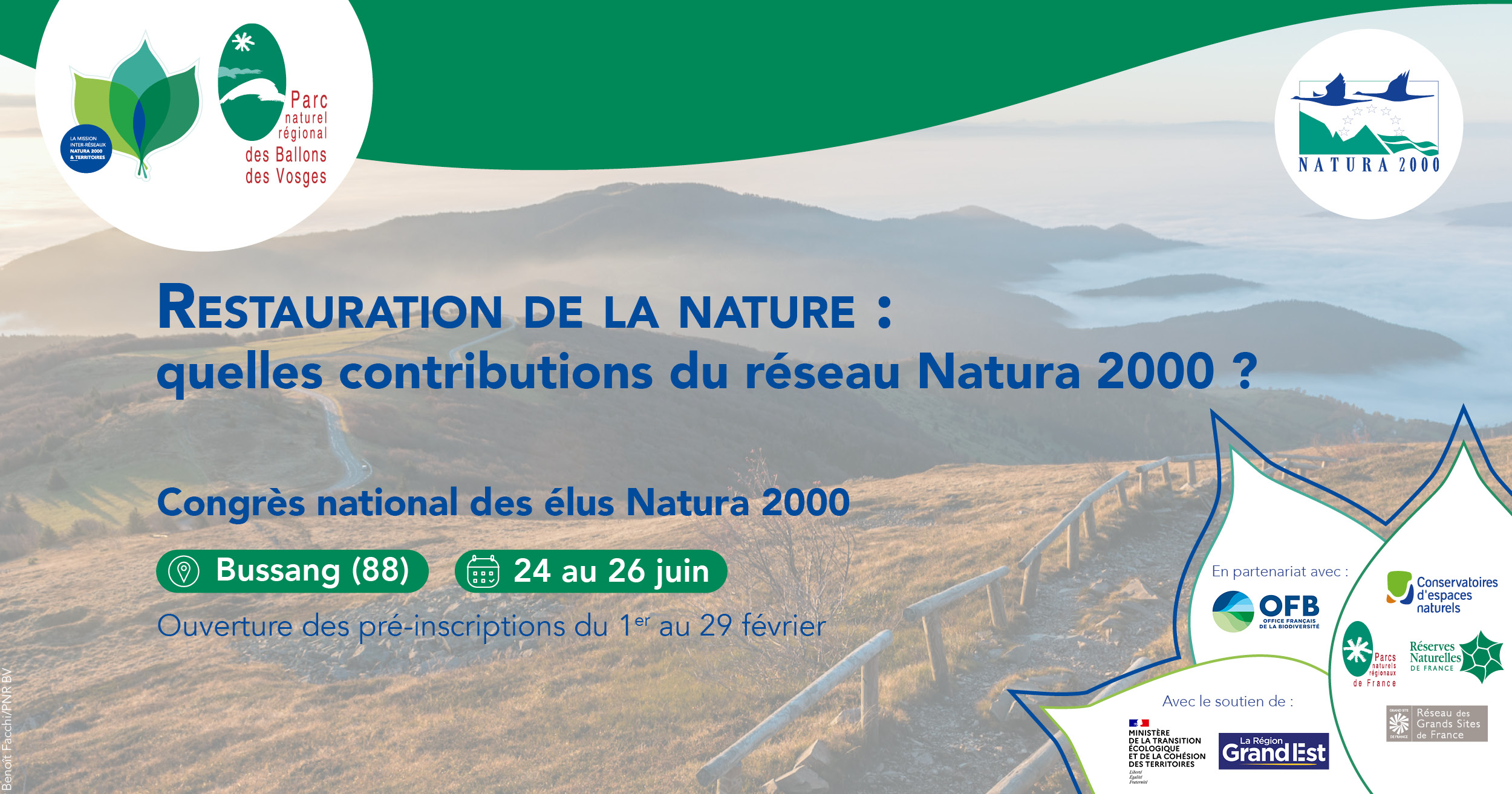 Congrès Natura 2000 pré-inscipritons
