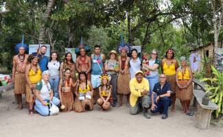 Visite de la Fédération des Parcs à la communauté indigène Pataxos