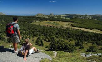 Vol au dessus des sucs © N.Dupieux / PNR Monts d'Ardèches