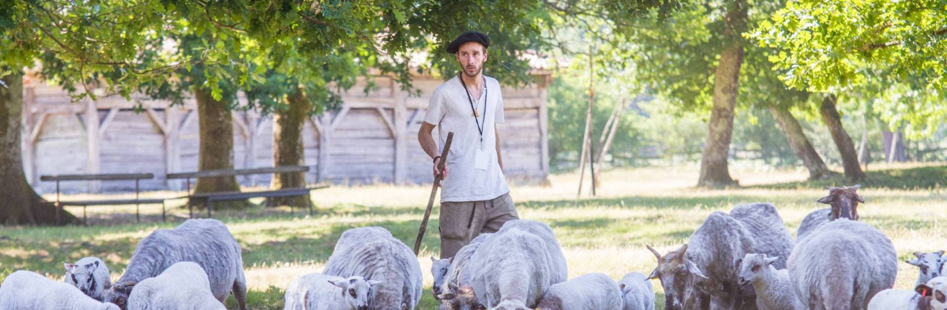 Berger à l'écomusée de Marquèze