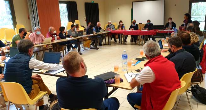 Séminaire des directeurs des PNRs sept 21 dans le PNR des Pyrénées catalanes