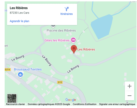 plan d'accès à l'hébergement