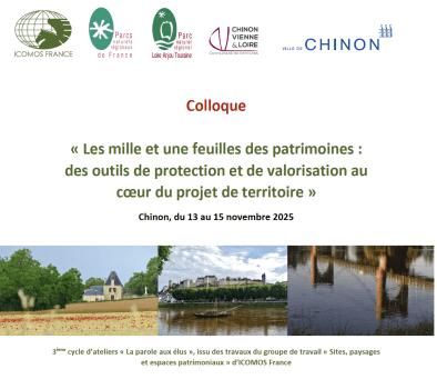 Photo du programme du colloque à Chinon