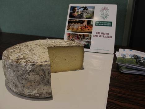 Fourme fermière du Lycée agricole de Rochefort-Montagne bénéficiant de la Marque Valeurs Parc des Volcans d'Auvergne