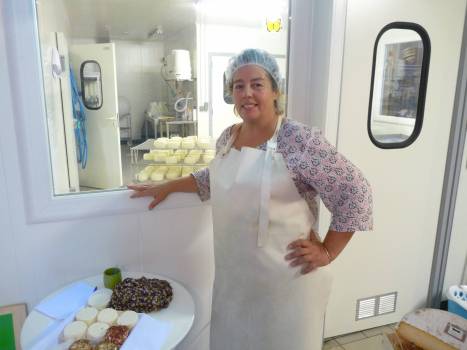 Mélanie Roumanille dans son atelier