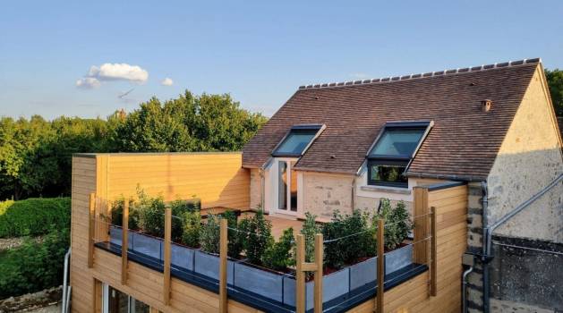 Gîte L'Oursonnière de bleau - terrasse