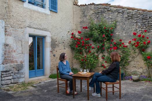 Terrasse gite la boulangerie