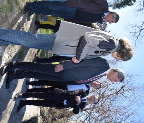 Visite de Michaël Weber et Eric Brua dans le Parc naturel régional de Camargue avec le Président du Parc, Patrick de Carolis