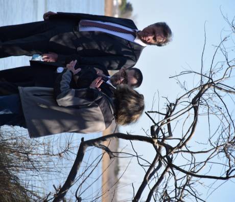 Visite de Michaël Weber et Eric Brua dans le Parc naturel régional de Camargue avec le Président du Parc, Patrick de Carolis