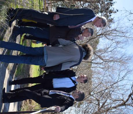 Visite de Michaël Weber et Eric Brua dans le Parc naturel régional de Camargue avec le Président du Parc, Patrick de Carolis