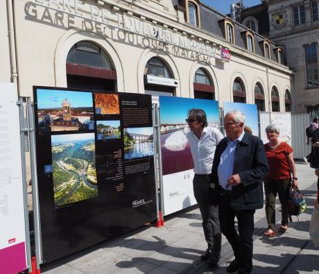 Vernissage de l'exposition photographique de France. Patrimoines & Territoires d’exception en gare de Toulouse Matabiau 19 mai 2022