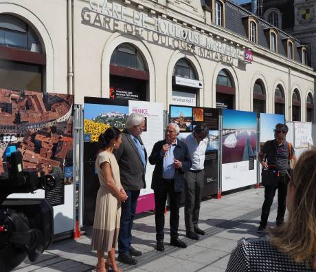 Vernissage de l'exposition photographique de France. Patrimoines & Territoires d’exception en gare de Toulouse Matabiau 19 mai 2022