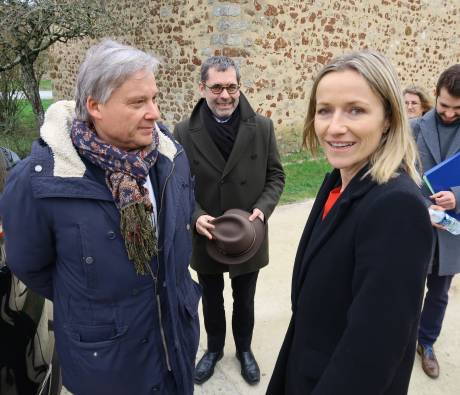 Venue de la secrétaire d'Etat Bérangère Couillard au Parc de la Brenne le 2 février 2023