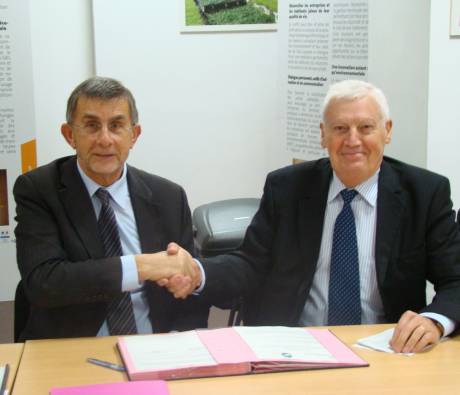 Signature de convention avec les amis des Parcs avec Jean-Louis Joseph et Henri Faure le 14/10/15