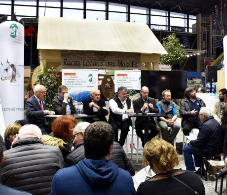 Table ronde "Races locales et territoires de Parc" organisée au Salon de l'agriculture 2019 en partenarait 