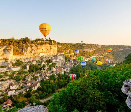 Montgolfiades à Rocamadour