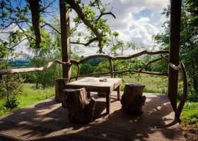 Vue depuis la terrasse de la maison perchée