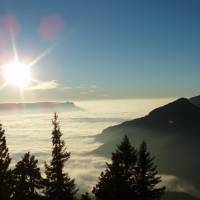 Parc naturel régional de Chartreuse au coucher du soleil © FPNRF/Ewa Kaniowska