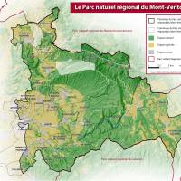Fond de carte du PNR Mont-Ventoux