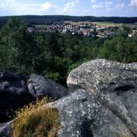 Vue sur Boissy-le-Cutté depuis la platière gréseuse © PNR Gâtinais - Stéphane PERERA/Alizari Images/CRIF