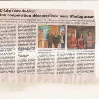 Article de Presse relatant l'exposition MADA dans le PNRMdCB