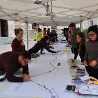 Moment de réflexion pour les étudiants urbanistes de Grenoble © Silvère Tribout