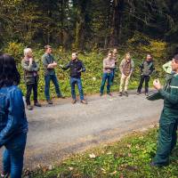 Visite d'une parcelle en présence du jury - Léo Poudre PNR Haut-Jura