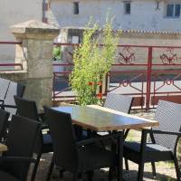 Terrasse pour déguster la glace au lait d'anesse