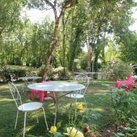 Terrasse des gîtes du Domaine de Flore