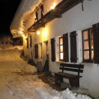 Extérieur du gîte en hiver