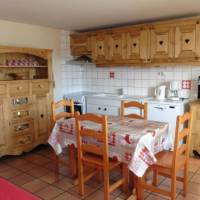 Cuisine - séjour © Gîte Louvrier Foncine le Haut