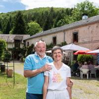 Nadine et Guy Husser moulin de saphoz Esmoulières © Benoit Facchi / PNRBV