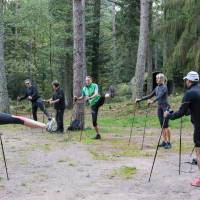 séance de Nordic walking avec David Rigault / © Benoit Facchi / PNRBV