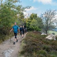 Nordic walking avec David Rigault / © Benoit Facchi / PNRBV