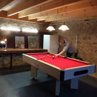 Salle de jeux avec billard