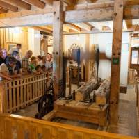 La scierie en action, Musée de la Boissellerie (Juramusées)