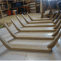 Barque en cours de fabrication